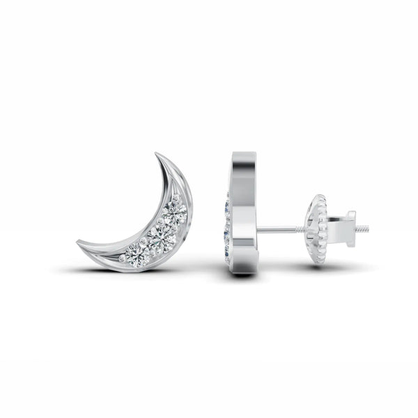 Petite Round Diamond Stud Earrings