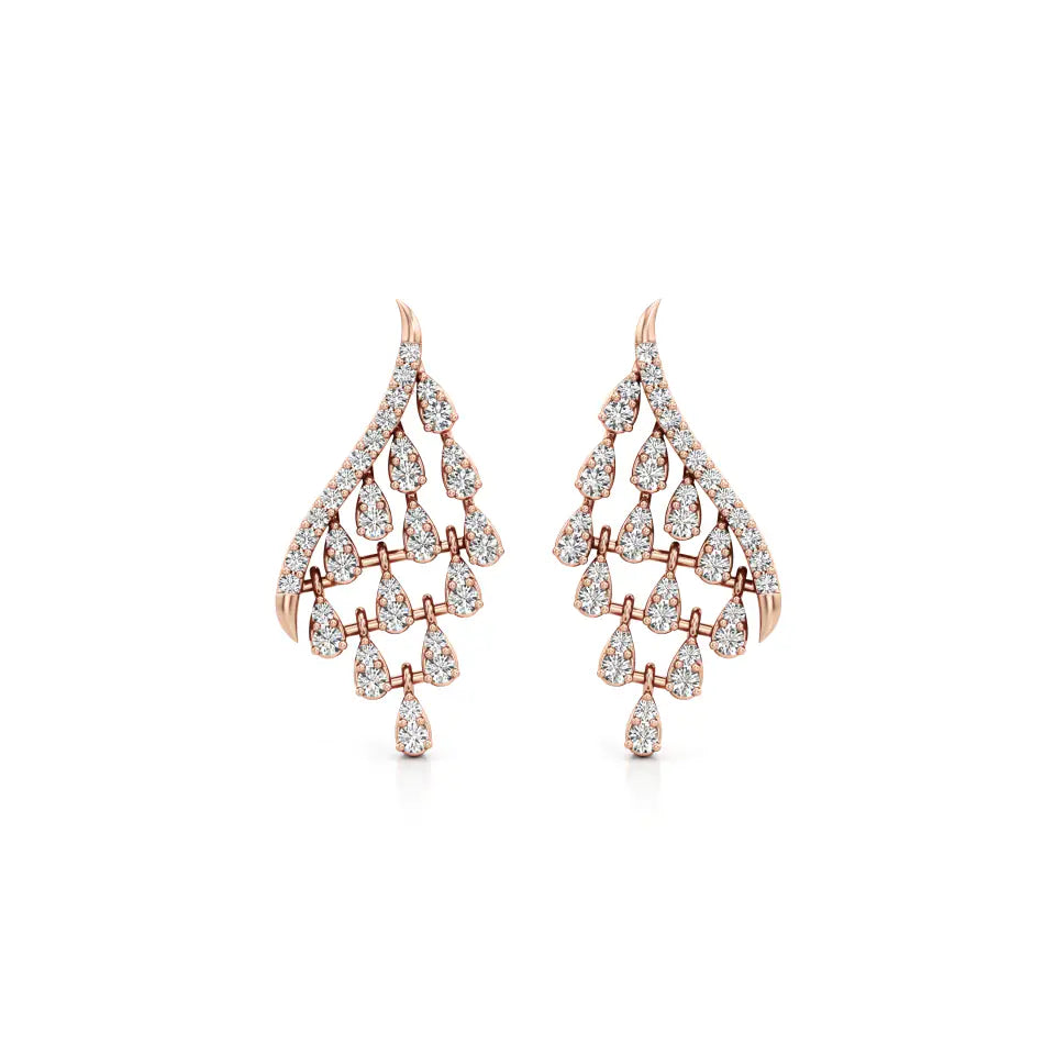 Angel Wing Diamond Earrings