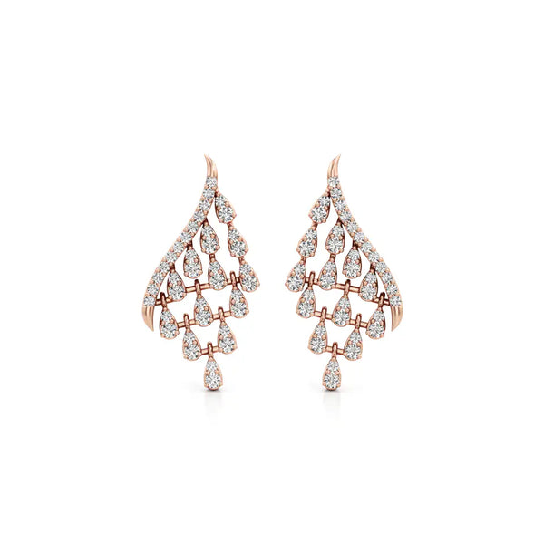 Angel Wing Diamond Earrings