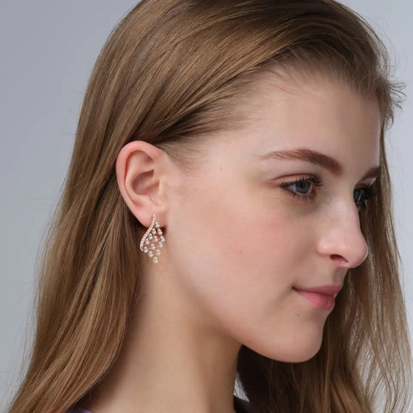 Angel Wing Diamond Earrings