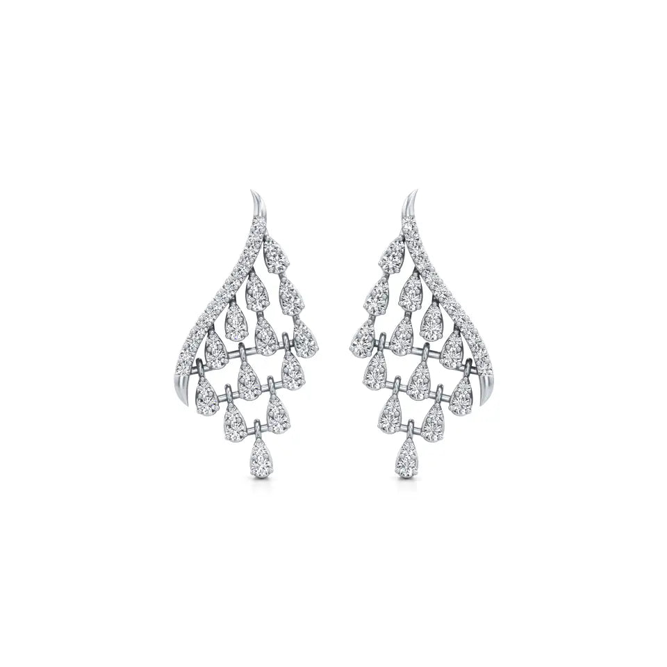 Angel Wing Diamond Earrings