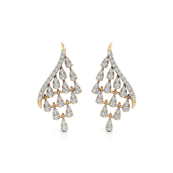 Angel Wing Diamond Earrings
